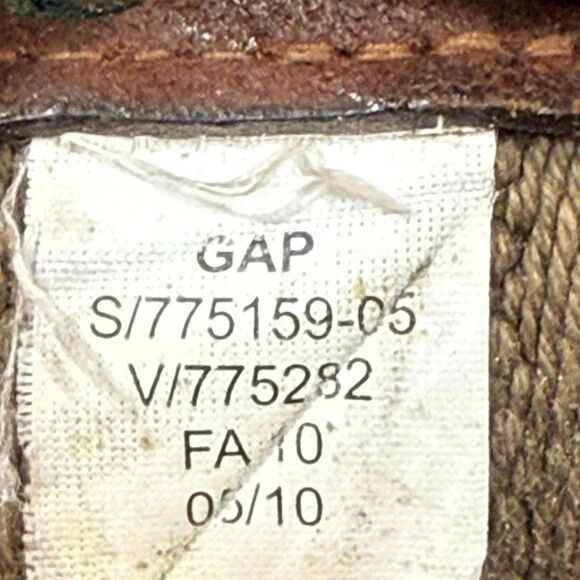 Gap Men’s  canvas and leather belt with a metal buckle size 34 - Picture 3 of 6